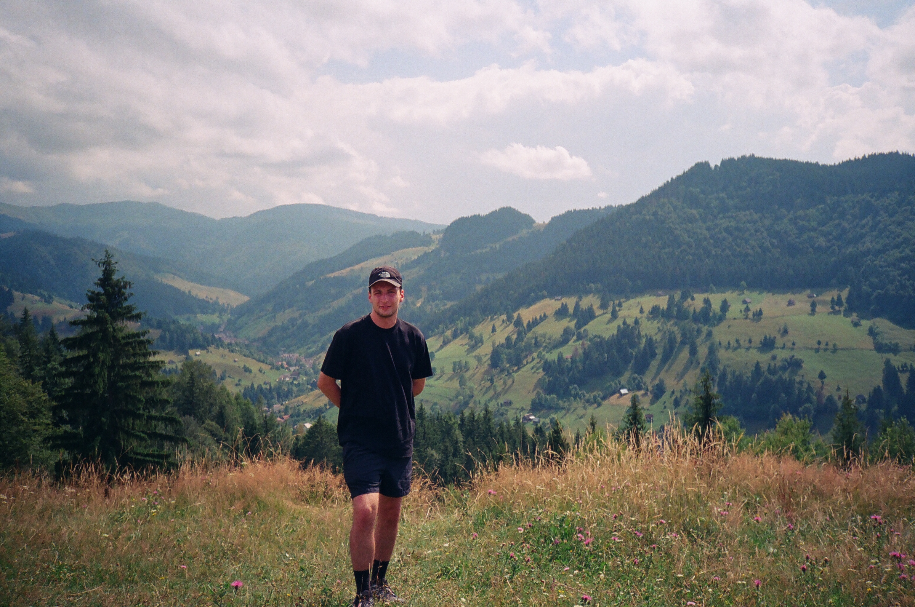 Me hiking in Romania